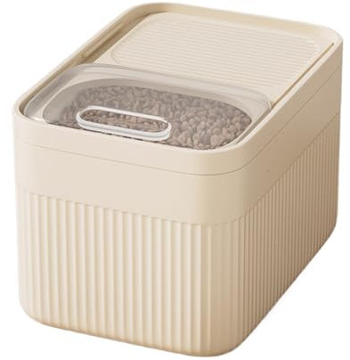 Récipient à céréales lyophilisé, résistant à l'humidité, avec gobelet doseur (crème)