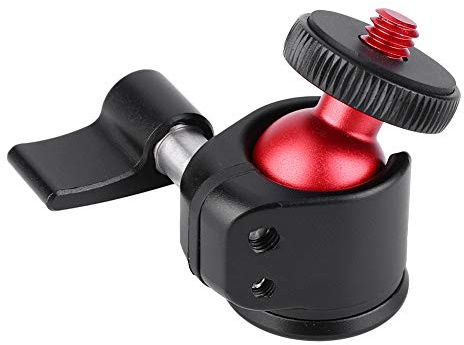 Garsent Ball Head für DSLR -Kamera, 360 -Grad Rotation, Vertikale Einstellung, Gummi Pad, Kompaktes Design, 1 Pack