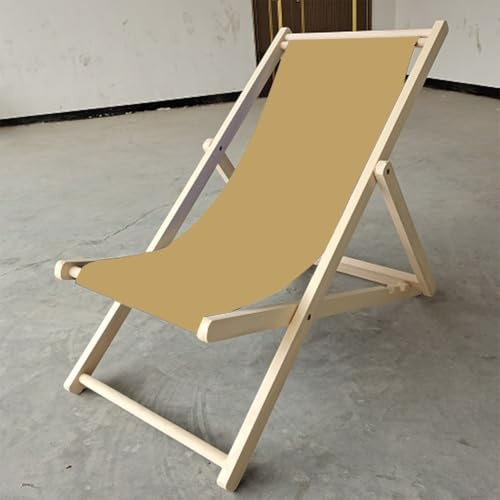 Bebykilemi Ersatz-Strandkorbabdeckung für Sonnenliege und Terrassenmöbel, 120 x 45 cm, Polyestergewebe mit rutschfestem Design, kompatibel mit Liegestühlen, Strand (Khaki)