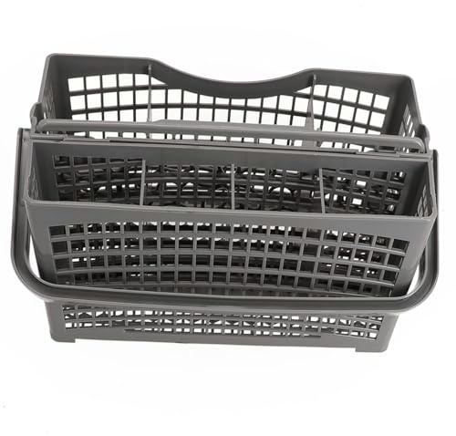 Lawnoval Cestino portaposate universale 2 in 1, in plastica, grigio, compatibile con lavastoviglie Bosch, Siemens, AEG, Electrolux, Bauknecht, colore: Grigio