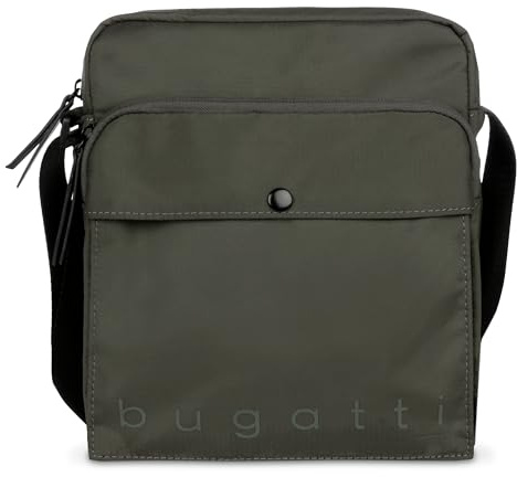 bugatti Legere Umhängetasche Herren, leichte Crossbody-Tasche aus Rip-Stop-Polyester