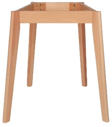 Générique Pied de Meuble Base Support Ferme, Cadre Carré avec 4 Pieds for Table À Manger Ronde, Table de Cuisine, Pieds Remplacement Meubles en Bois for Salle À Manger, Salon(86x86xH73cm)