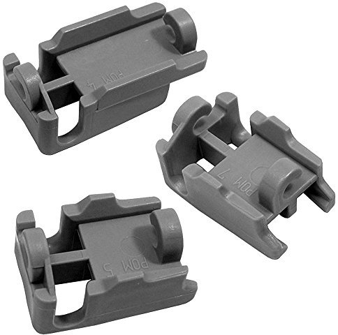 SPARES2GO Upper Basket Wheel Bearing Kit for Neff Dishwasher (Pack of 3)