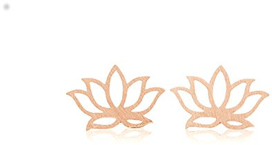 Ohrstecker Lotus 18karat rose vergoldet