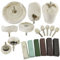 18pc Deluxe Polishing Kit Buffing Metal Car Caravan Spindle Drill Pad TE847