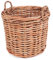 Pflanzkorb aus Rattan, Rattankorb (ca. 50 cm), grobes Geflecht, Holzkorb, Kaminholzkorb