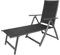 LINDER EXCLUSIV Aluminium Liege Sonnenliege Campingliege Klappliege Gartenliege gepolstert schwarz