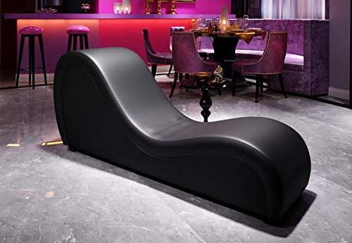 JV Möbel Relaxliege Sofa Chaiselounge Liege Tantra Couch Sessel Designerliege Kunstleder Recamiere XXL - 186 cm