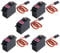 owootecc 5PCS Metal Gear High Speed Torque Servo Motor Digital Servo 55g for RC Helicopter Arduino Mechanical Arm Airplane Car Boat Robot Controls DIY Project