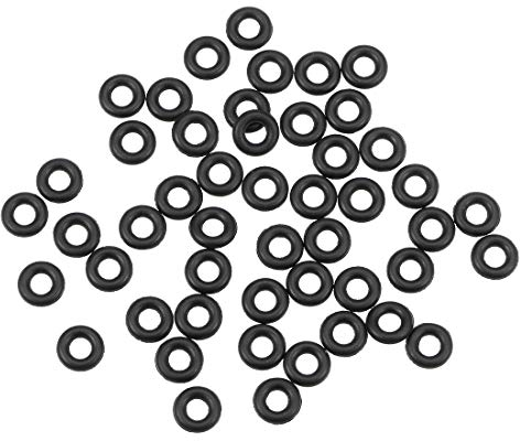 sourcing map 50Stk.Nitrilkautschuk O-Ringe 8 mm AD 3,6 mm ID 2,2 mm Breite Metrische Nitrilkautschuk-Dichtung