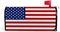 Kuizee Briefkastenabdeckung für Briefkästen, patriotische amerikanische Flagge, USA, magnetisch, wetterbeständig, übergroß, 64 x 53 cm
