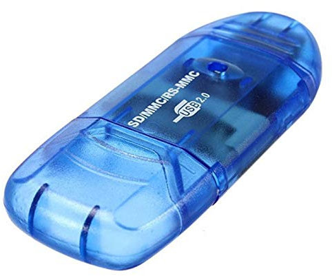 NXACETN Mini Lector De Tarjetas USB 2.0 Adaptador De Memoria De Teléfono Micro-SD De Alta Velocidad para Computadora Azul