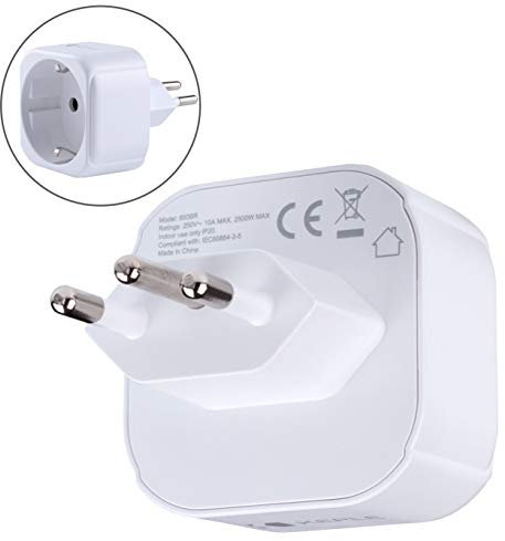 Brazil Brasilien/South Africa Südafrika Adapter Plug Reisen Stecker Typ N zu EU Europe European Typ C E F Steckdose für Spain ES France FR Italy Italian IT Germany DE Dänemark Griechenland 3 Pin