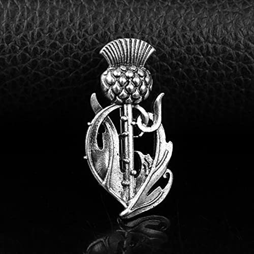 HCMA Outlander Broche Chardon Noeud Celtique Kilt Broche Broche écossais National Fleur Broches Femmes Hommes Viking Nordique Bijoux