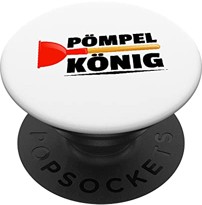 Pömpel König Klempner Installateur Heizungsbauer Handwerker PopSockets mit austauschbarem PopGrip