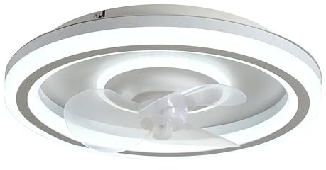 Ventilador blanco ALAN LED 50 W motor DC SULION