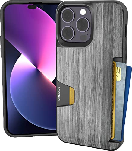 Smartish® iPhone 14 Pro Max Wallet Case, Wallet Slayer Vol. 1, Slim Cover with Hidden Credit Card Slot, Drop Tested Compatible with iPhone 14 Pro Max -