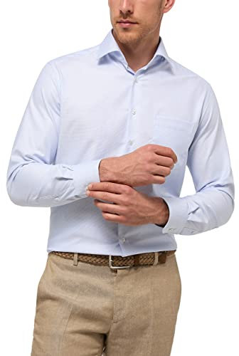 ETERNA, Langarm-Hemd Modern Fit Strukturiert