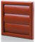 Terracotta 150mm 6 Inch Plastic External Ducting Gravity Grille Air Vent Cover Extractor Fan Back Draught Shutter AC HVAC Bathroom Outside Wall Ventilation Hose Duct Grill - Part F Building Regs