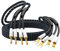Tertullus 1 par de cables de alta gama OFC chapados en plata con conector banana HiFi para cine en casa, amplificadores, altavoces, sistema HiFi (conector banana para terminales de cable de 3 m)
