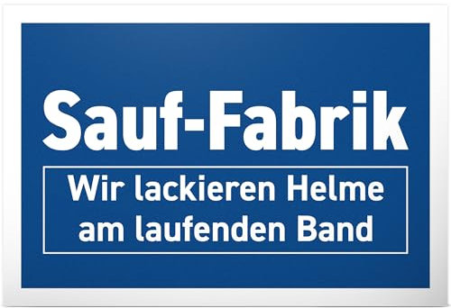 DankeDir! Sauf Fabrik - Schild 30 x 20 cm - Partydeko Geburtstagsgeschenk lustiger Spruch Geburtstagsdeko Geschenkidee - Party Geschenk JGA Requiste Alkohol Photo Booth