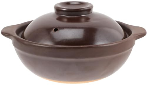 Cabilock Cerote Cookware Japanese Tools Stew Pots with Lids Ceramic Cooking Pot Ceramic Casserole Clay Pot Soup Cooking Clay Pot Kitchen Stockpot Earthenware Cooking Pot Home Stew Pot Stove