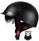 Mezzo Casco Da Motociclista Portatile Casco Scodella ECE Omologato Sicurezza Estivo Casco Jet Per Donna Uomo Con Visiera Casco Aperto Caschi Cromwell Per Scooter Cruiser 5,XXL:63-64CM