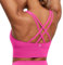 CRZ YOGA Donna con Spalline Reggiseni Sportivi Longline Imbottito Allenamento Raccolto Canotta Top Viola di Ibisco 44