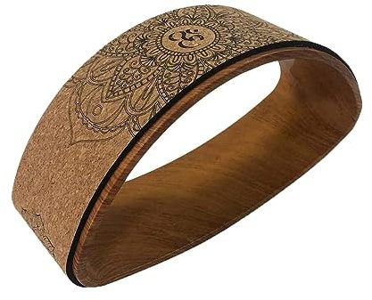 BURLOE Yogatraining Wheel, Yoga-Rad Zum Dehnen Stabiler Und Rutschfester Rolle Prop Rad Dehnen Und Verbessern Von Rückbeugen Für Stützrad-Pose Entwickelt,A
