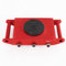 8T Transportfahrwerk, Rot Schwerlastrolle Panzerrollen Transportrolle Maschine Machinery Mover mit 6 Rollen, 360-Grad-Drehung, 40 * 22.5 * 11cm