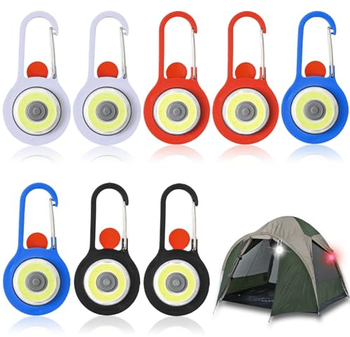 LED Blinklicht Schulranzen: 8er Kinder Sicherheitslicht Anhänger, 3 Modi Kinder Schulranzen Sicherheitslicht, Licht Clip mit Batterien Bel, Reflektoren Sicherheit Licht für Joggen Nachtpirscher