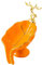 F Fityle Plateau à Savon en Forme de Feuille, Porte-Savon Auto-drainant, Facile à Nettoyer, Porte-Savon en céramique, récipient à Savon pour évier, hôtel, Bar, Orange