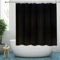 YISURE Duschvorhang 150x150 Schwarz Textil, Duschvorhang Stoff Polyester Maschine Waschbar mit Metallösen, Breite 150 x Höhe 150cm