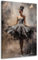 Kunstgestalten24 | Leinwandbild Ballerina Modern – Elegantes Wandbild in Beige-Grau mit Echtholz-Keilrahmen – Tanzkunst für stilvolle Räume | 40x60cm, 4cm Rahmentiefe
