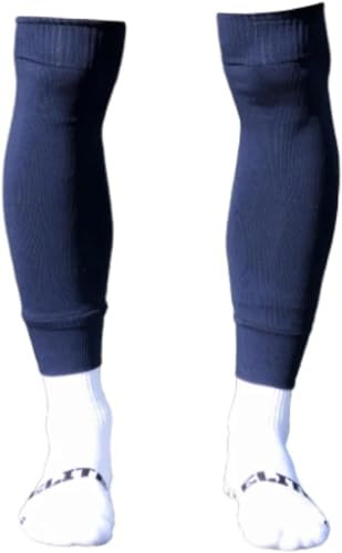 Proskary Stutzen Fussball Herren - Fußball-Stutzen ohne Socken - Stutzen blau rutschfest - Stutzenstrumpf mit Belüftungszone - Tube Stutzen hautfreundlich und pflegeleicht - Blau