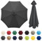 Universal Umbrella Replacement Cloth 6 Arms/8 Arms，Patio Umbrella Cover Cloth ，Replacement Parasol Canopy，2.7 M/3.0M，Parasol Umbrella Replacement Cover (Canopy Only) ( Color : Grey , Size : 6 Ribs 3.0