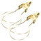 HOMOCONO 2St tischlampe klemmbar lamp holder Tischlampenclip Lampenhalterung Lampenadapter Glühbirne Clip leichte Clips Glühbirnenclips Lampenschirm Glühbirne Adapter Legierung Golden