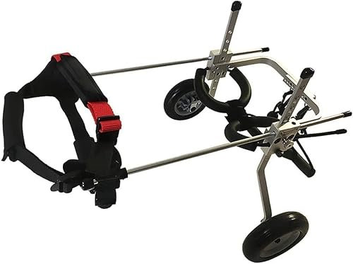 Hunderollstühle für behinderte Hinterbeine, Haustierwagen, Hunderollstuhl, Rehabilitation der Hinterbeine für kleine bis große Hunde, Walkin Wheels Help Em Up-Geschirr (Größe: X-Small Widen)
