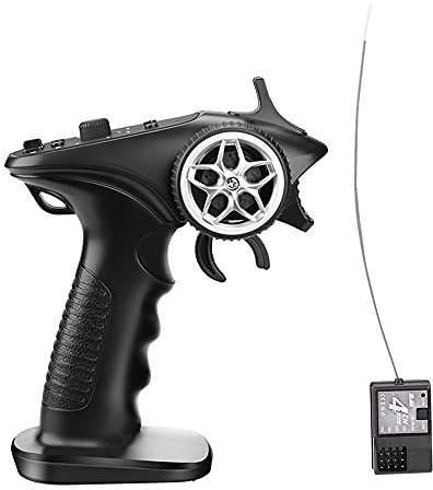 Swiixxer GA-4H-TX 4CH 2,4 GHz Mando a distancia Digital Radio Transmisor Cable para 1/8 1/10 1/16 1/32 RC Coche Barco Tanque Crawler