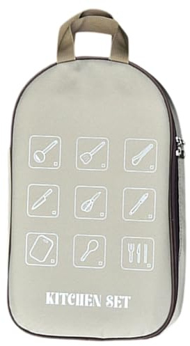 Campingutensilien-Tasche mit großer Kapazität – Aufbewahrungstasche für Campingbesteck | Organizer für die Feldküche | Camping-Küche Camping | Kochutensilien in Bor