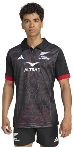 adidas Herren Maori All Blacks Home Men Shirt, All Black, S