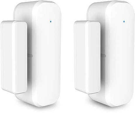Nettoppo 2 Pairs WiFi Window Door Sensor Alarm Contact Sensor Fit for Home Security, Smart Home Automation