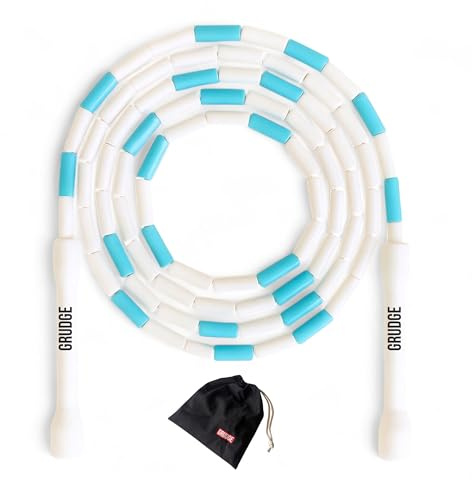 GRUDGE® Corde à sauter perlée FITNESS | Corde à sauter sport de vitesse | Idéale pour Enfants et Adultes | bruleur de calorie.