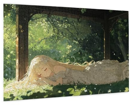 Anime Jigsaw Puzzles for Adults 300 Jigsaw Puzzle Girl Pattern Design with Gift Box Packaging for Gifts for Women, Beginner Challenging Family Activity for Home Wall Bedroom Decor 40x28 CM -122y