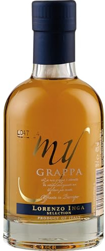 Inga My Grappa Affinata in Barrique Selection Miniatur halbtrocken Italien inkl. FeinWert E-Book (1 x 0.2 l)