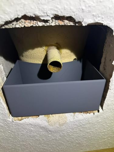 SWG Schornstein Kondensat- und Schlagregenauffangbehälter 160x110x75mm (B/T/H) Schwarz