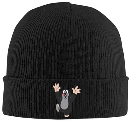 Cartoon: Der kleine Maulwurf Strickmütze Beanies Wintermütze Warme Unisex Hip-Hop-Mützen für Männer Frauen
