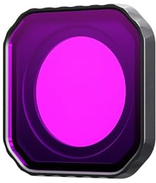 Filtre étanche anti-buée pour caméras d'action Verre optique transparent Durabilité Cadre en aluminium Léger Voyage Facile à transporter