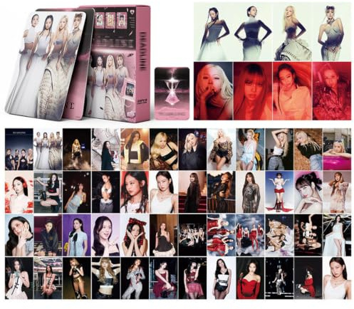 DHJWDUX 55 Cartes Lomo Kpop, Photocards Collection BLACKPINK, Album Born Pink, Cadeau pour Fans, Échange et Décoration de Carnet de Voyage