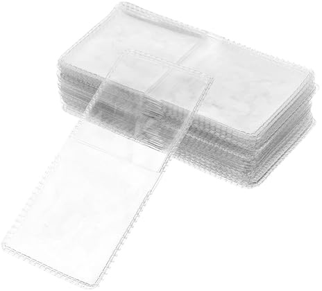 GAROZATION Fogli per Monete da Collezione 50 Pezzi in PVC Trasparente | Doppio Lato Pieghevole, Fogli per Monete da Collezione, per Collezionisti di Monete e Francobolli